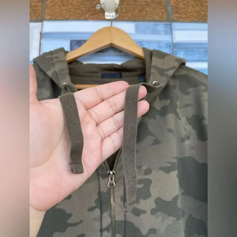 ATM Anthony Thomas Melillo Camo Zip-Up Hoodie Large - Picture 5 of 16